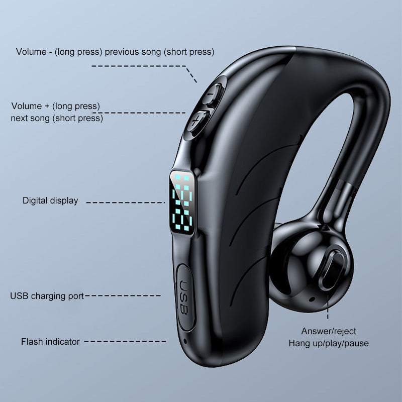 אוזניות Bluetooth אלחוטיות דיגיטליות