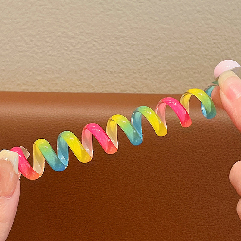 רצועות שיער חוטי טלפון צבעוניות לילדים