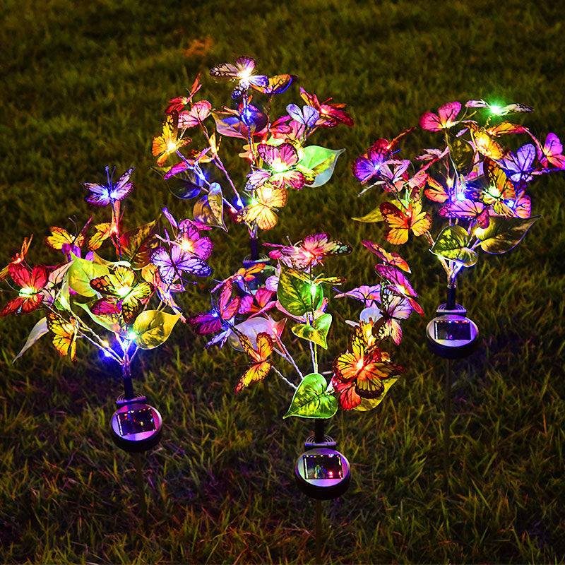 אורות גן פרפרים סולאריים