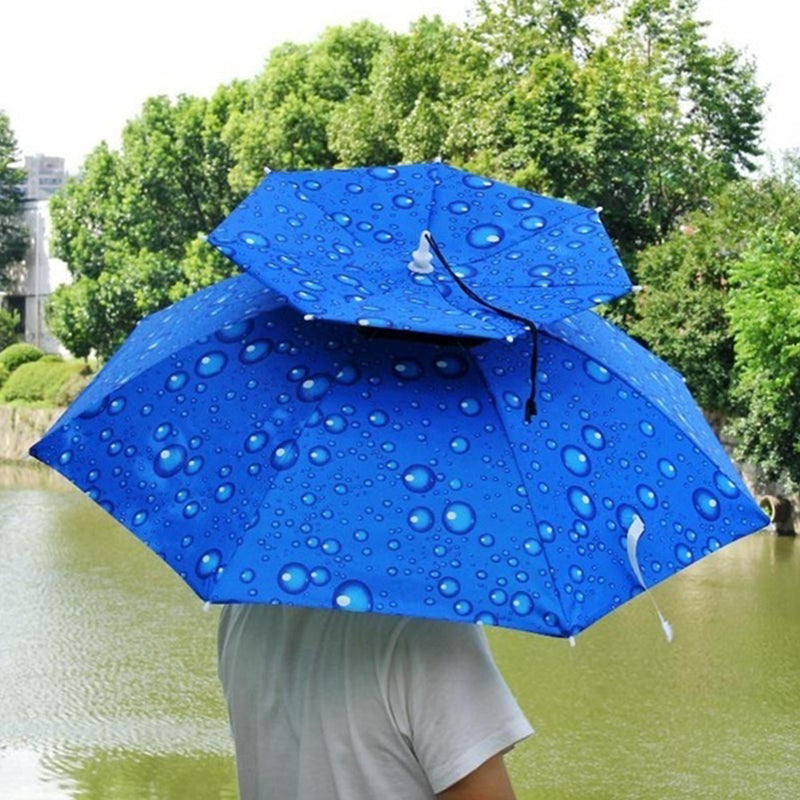 כובע מטרייה כפול עם שכבה חיצונית