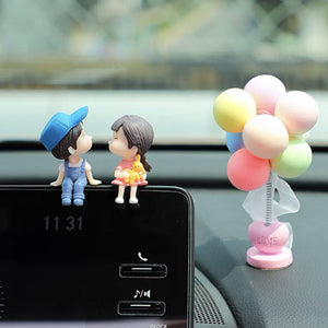 Cute car decoration for a couple
