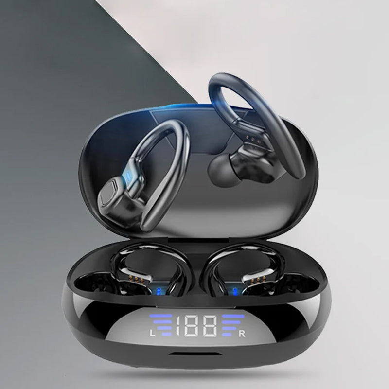 Sports headphones with LED indicator and touch control 