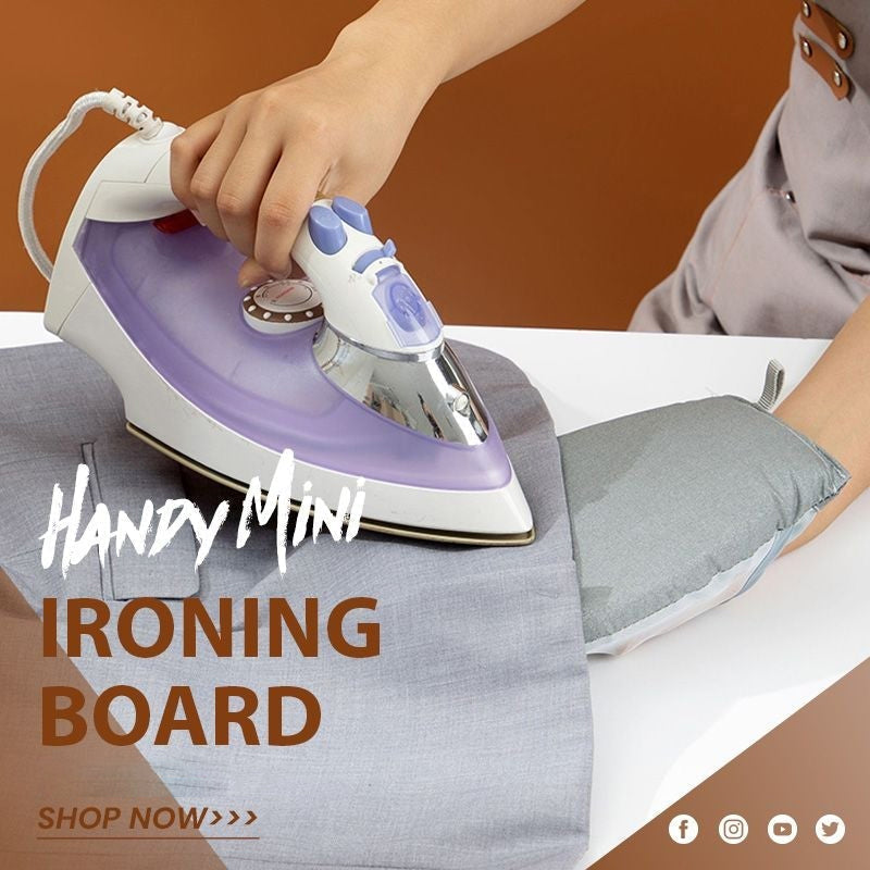 Portable mini ironing board 