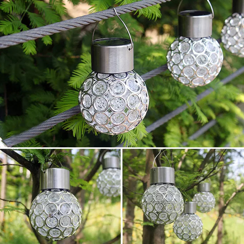 Waterproof outdoor solar hanging lantern