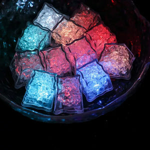 אור קוביית קרח LED (12 יחידות)