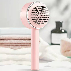 Portable air cushion comb with long handle