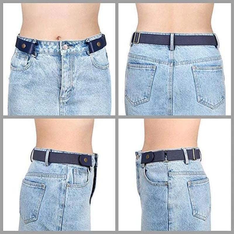 Invisible elastic waistband without buckle 