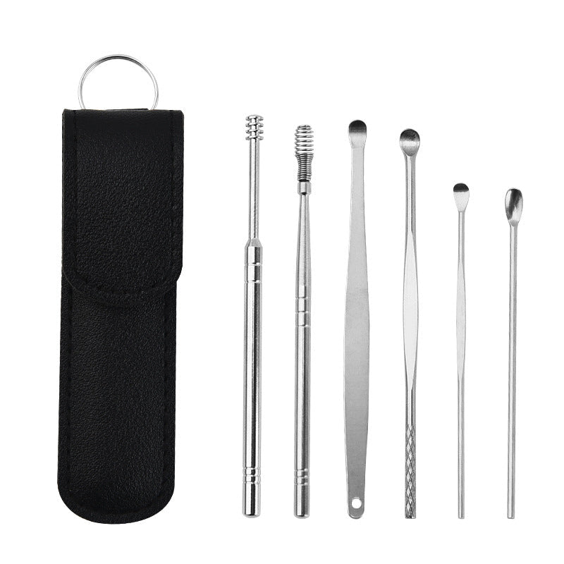 A set of tools for cleaning earwax 
