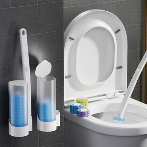 Disposable toilet cleaning tool