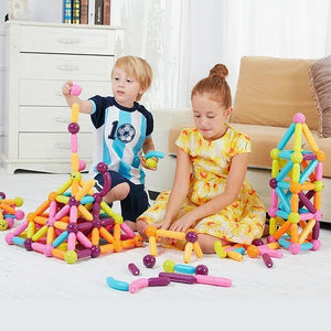 Magnetic building blocks toy set 