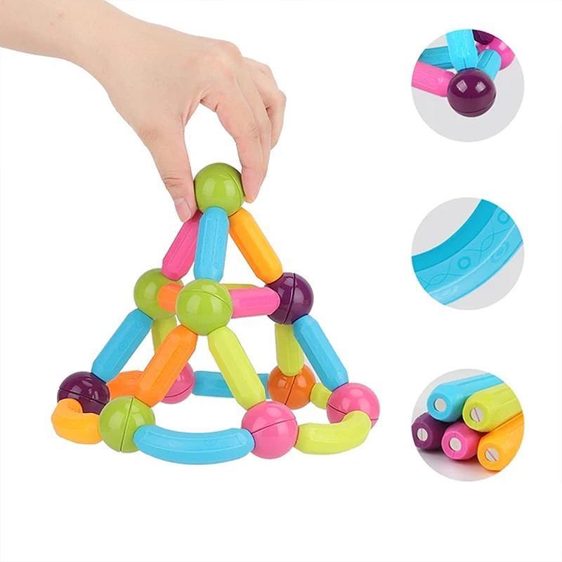 Magnetic building blocks toy set 