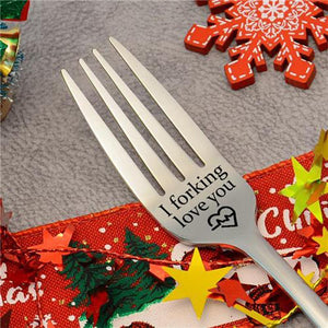 Engraved fork - the best funny gift to love