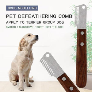 Pet hair removal comb 