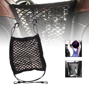 Storage net for a car seat 