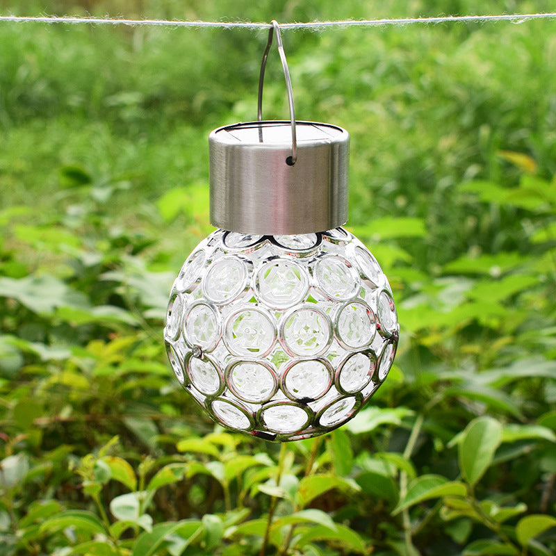 Waterproof outdoor solar hanging lantern