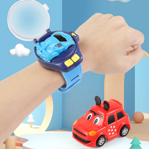 A watch with a remote control car toy 
