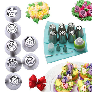 Stainless steel nozzle set (13 pieces) for cupcakes