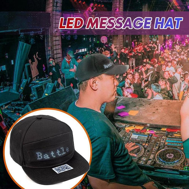 כובע הודעות LED