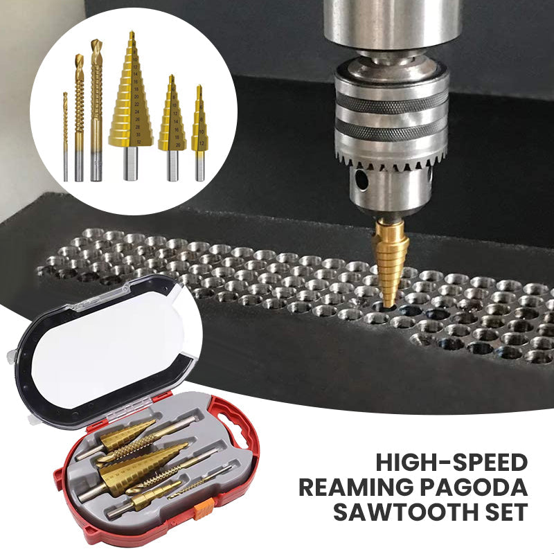 Set of drills for pagoda reaming at high speed (6 units) 