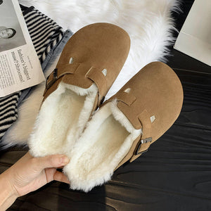 Fleece slippers for winter