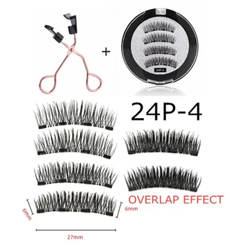 A set of magnetic eyelashes 
