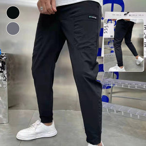 Skinny cargo pants with pockets for men