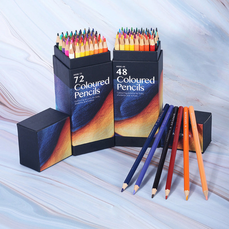 A set of colored pencils 