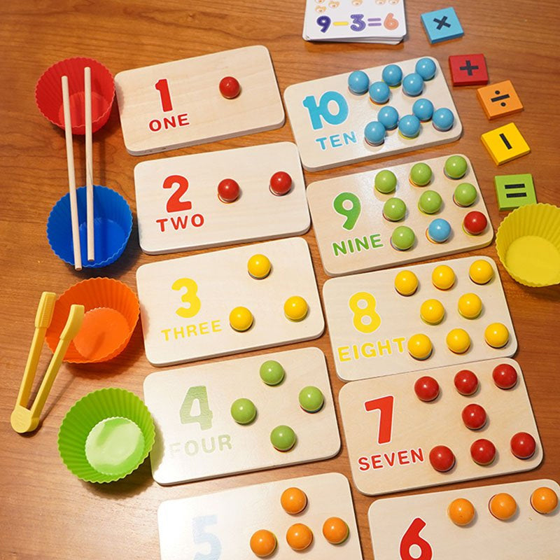 Rainbow Beads Digital Cognitive Montessori Toy 