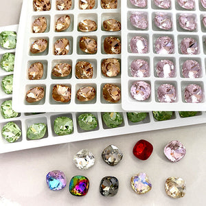 Nail art square jewelry diamond glass crystal rhinestones