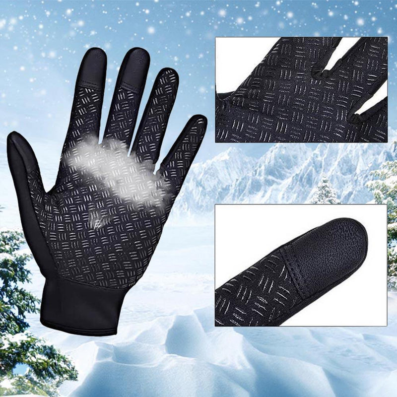 Touch screen windproof thermal gloves