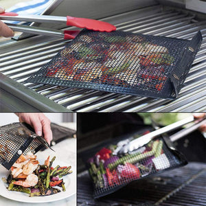 Reusable non-stick barbecue mesh grill bags