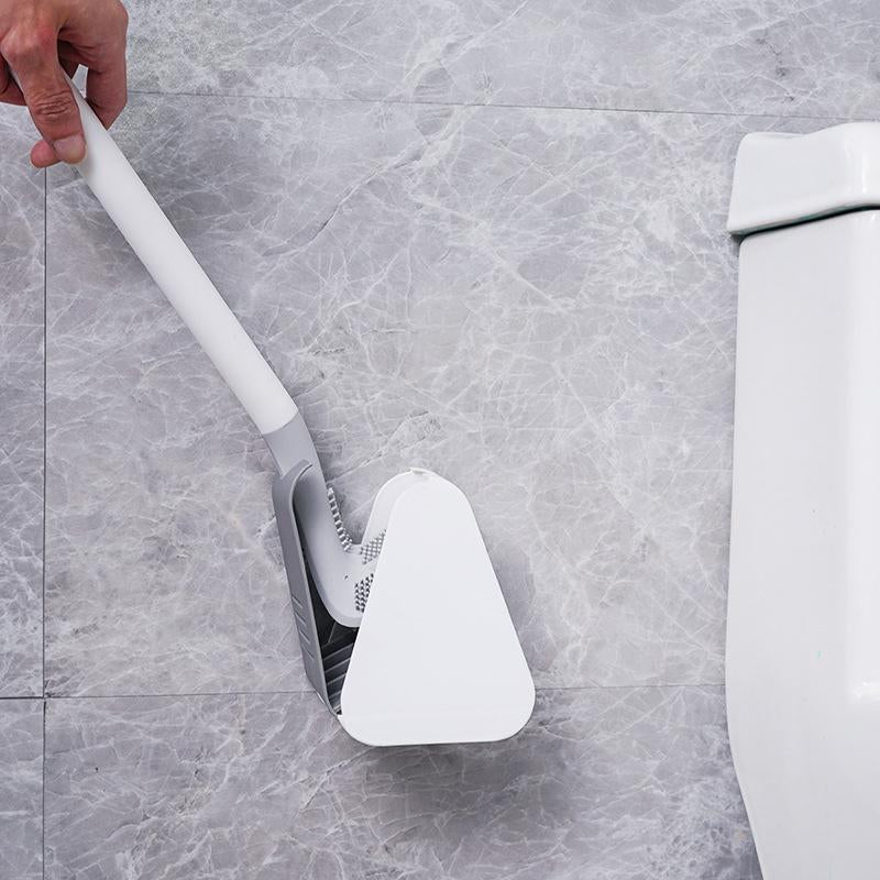 Toilet brush with a long handle 