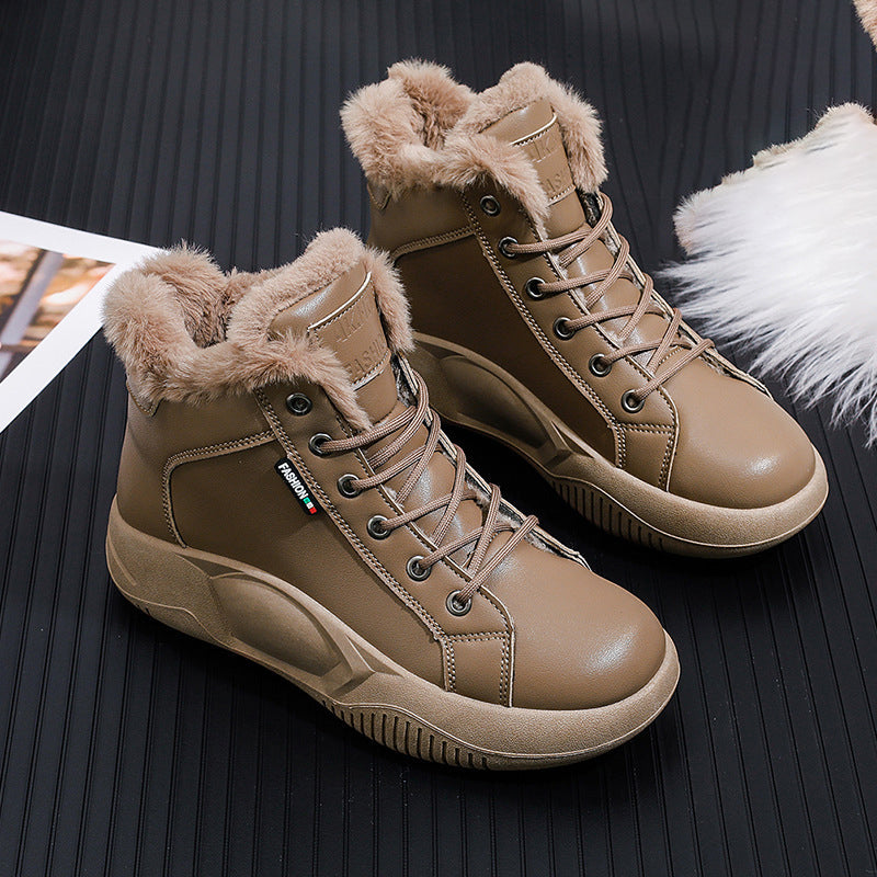 Martin boots with thick high sole for women