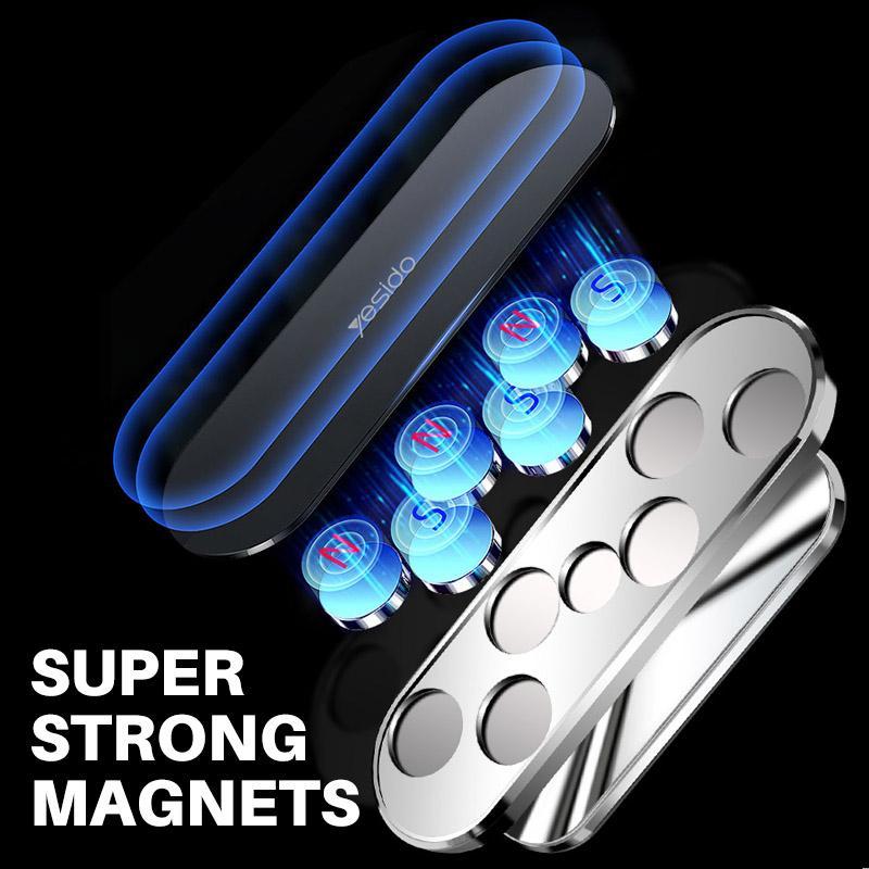 Magnetic phone holder rotates 360 degrees