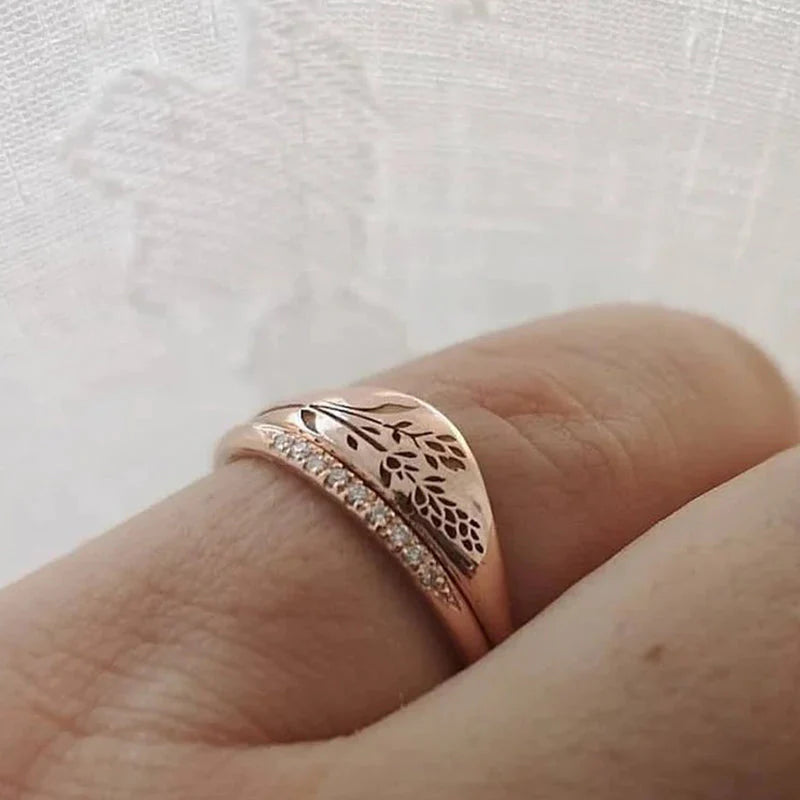 טבעת לבנדר זהב ייחודית