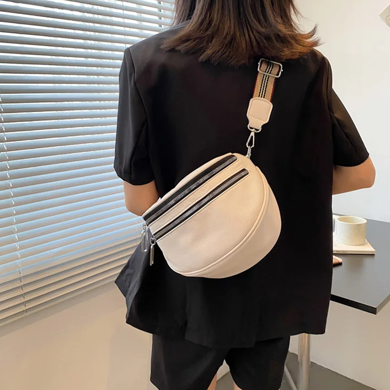 Multi-pocket shoulder bag for women 