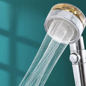 Water-saving flow 360° rotating shower