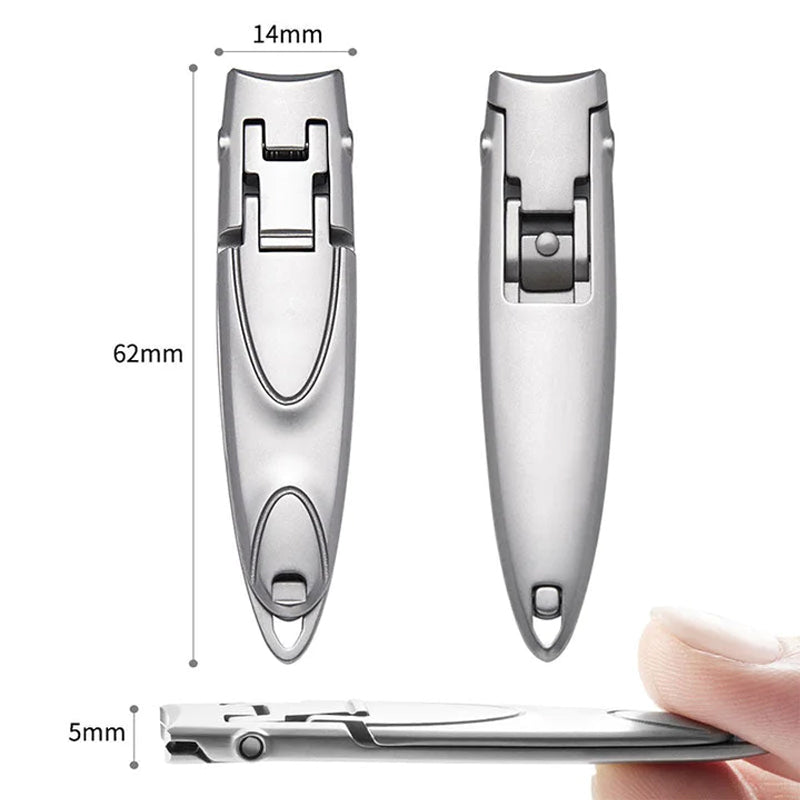 Extremely thin portable nail clipper 