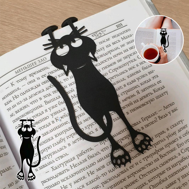 Black kitten bookmark