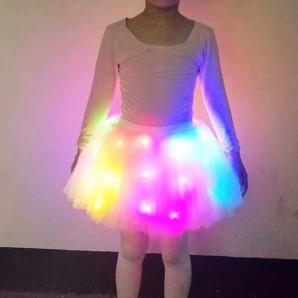 חצאית טוטו LED קסומה ומוארת