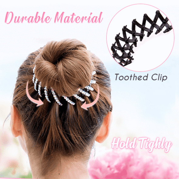 Sparkly expandable hair clips 